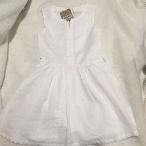 Crazy 8 NWT girls white dress